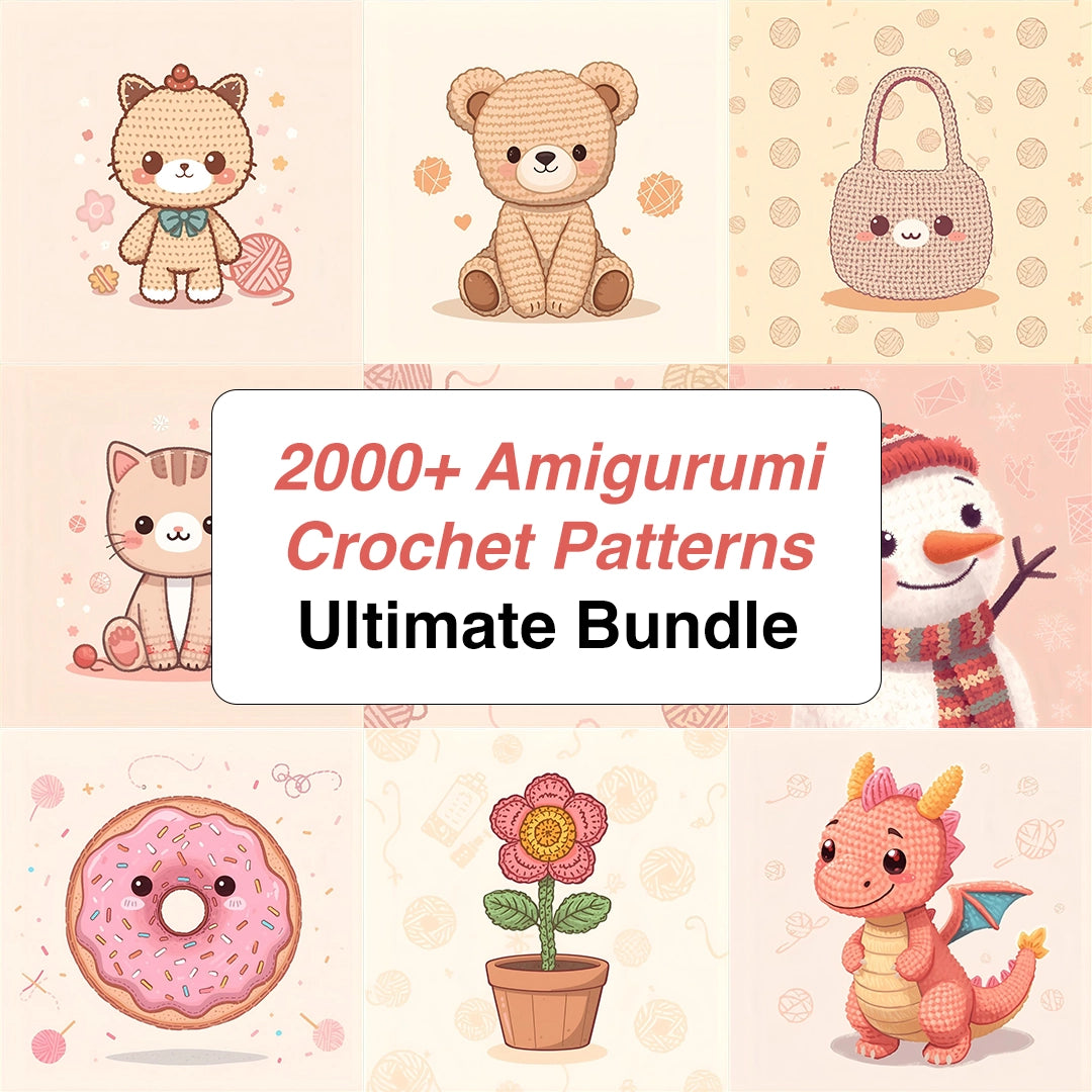 2000+ Amigurumi Crochet Patterns  | Ultimate Bundle