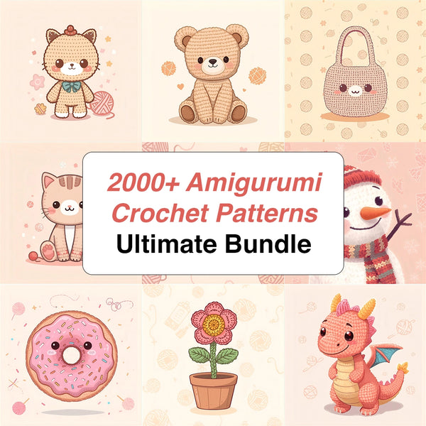 2000+ Amigurumi Crochet Patterns  | Ultimate Bundle